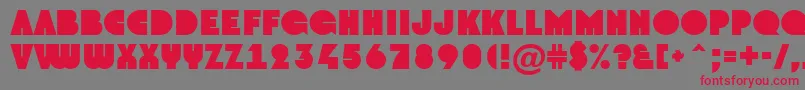 AGroto Font – Red Fonts on Gray Background