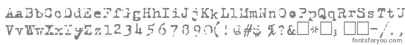 フォントRoyalp – 白い背景に灰色の文字