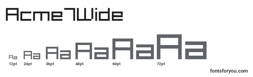 Acme7Wide Font Sizes