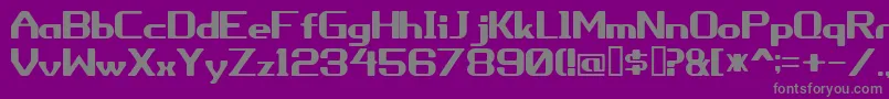 Porhythm Font – Gray Fonts on Purple Background