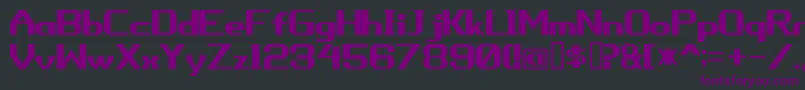 Porhythm Font – Purple Fonts on Black Background