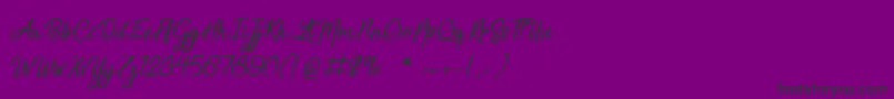 SensationsAndQualities Font – Black Fonts on Purple Background