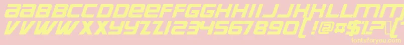 Suprrg Font – Yellow Fonts on Pink Background