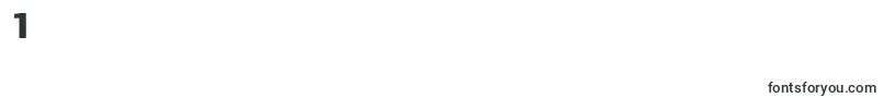 CoreSansMSc75Extrabold-Schriftart – Schriften für die Ziffer 1