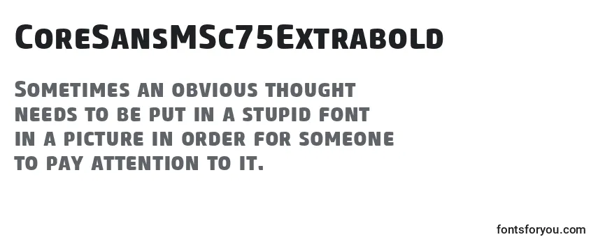 CoreSansMSc75Extrabold-fontti