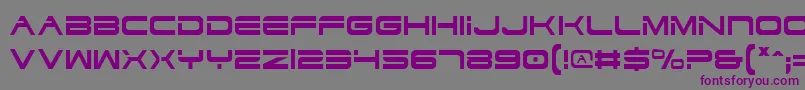 DodgerCondensed Font – Purple Fonts on Gray Background