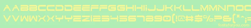 Шрифт DodgerCondensed – жёлтые шрифты на зелёном фоне