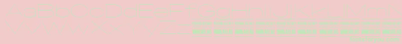 SpecifypersonalExexpthin Font – Green Fonts on Pink Background