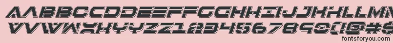 Weitere Informationen zur 7thservicepunchital-Schriftart 7thservicepunchital-Schriftart – Schwarze Schriften auf rosa Hintergrund