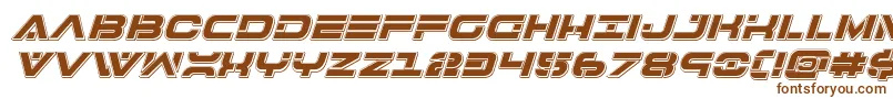 fuente 7thservicepunchital – Fuentes Marrones Sobre Fondo Blanco