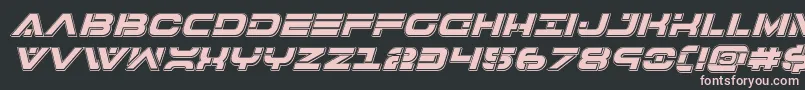 7thservicepunchital Font – Pink Fonts on Black Background