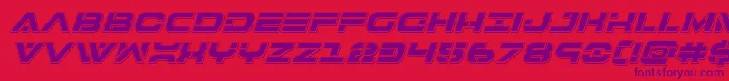 fuente 7thservicepunchital – Fuentes Moradas Sobre Fondo Rojo