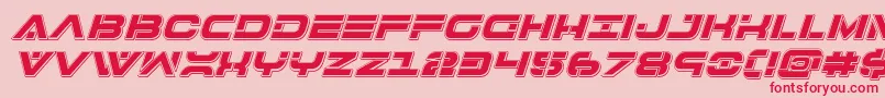 Шрифт 7thservicepunchital – красные шрифты на розовом фоне