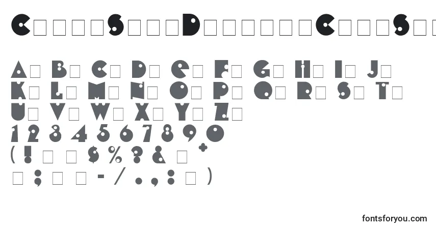 Шрифт CheapShotDisplayCapsSsi – алфавит, цифры, специальные символы