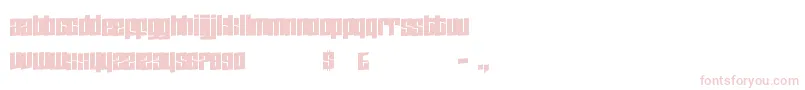 ZdykScorpio-Schriftart – Rosa Schriften auf weißem Hintergrund