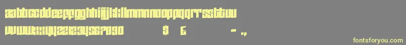 ZdykScorpio Font – Yellow Fonts on Gray Background