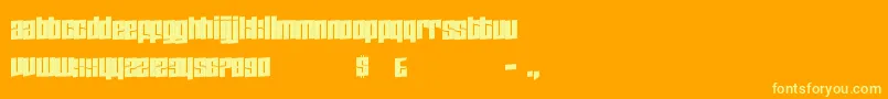 More about ZdykScorpio Font ZdykScorpio Font – Yellow Fonts on Orange Background