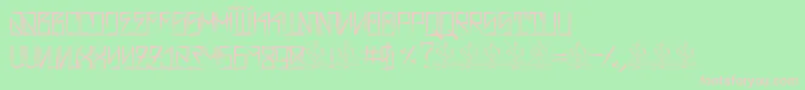 BarrioRifaIi Font – Pink Fonts on Green Background