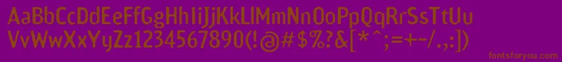 Scamofobiac Font – Brown Fonts on Purple Background