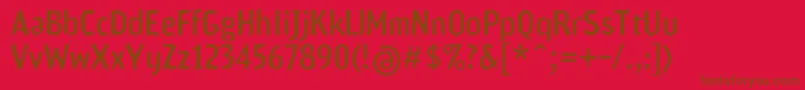 Scamofobiac-fontti – ruskeat fontit punaisella taustalla