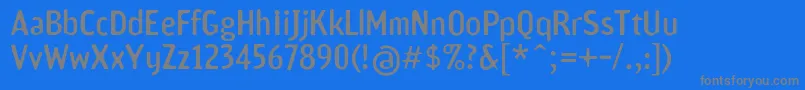 Scamofobiac Font – Gray Fonts on Blue Background