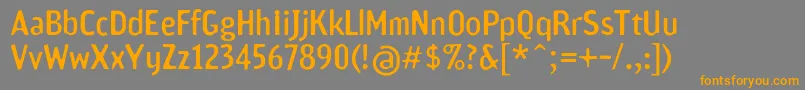 Scamofobiac Font – Orange Fonts on Gray Background