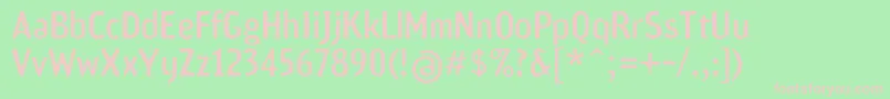 Шрифт Scamofobiac – розовые шрифты на зелёном фоне
