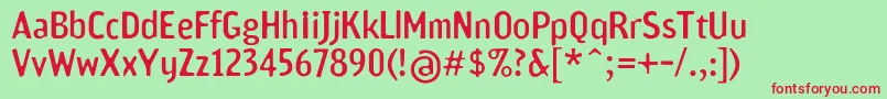 Scamofobiac Font – Red Fonts on Green Background