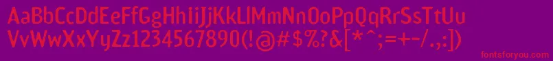 Scamofobiac Font – Red Fonts on Purple Background