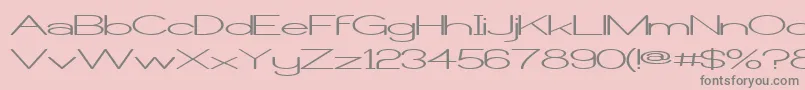 CastorgateWide Font – Gray Fonts on Pink Background