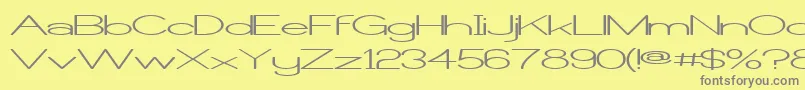 More about CastorgateWide Font CastorgateWide Font – Gray Fonts on Yellow Background