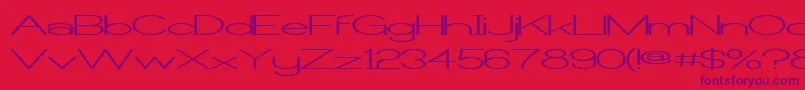 fuente CastorgateWide – Fuentes Moradas Sobre Fondo Rojo