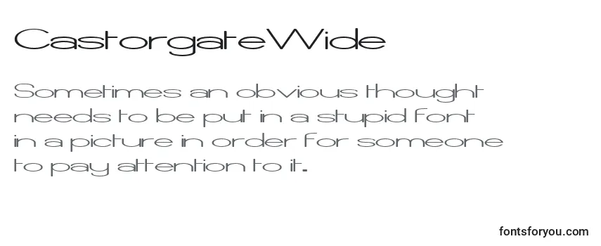 CastorgateWide Font