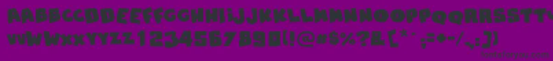 SnapsTaste-Schriftart – Schwarze Schriften auf violettem Hintergrund