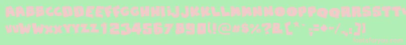 SnapsTaste Font – Pink Fonts on Green Background