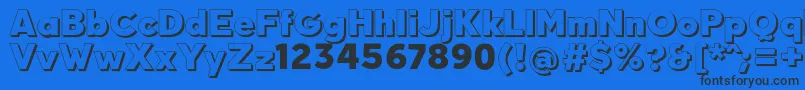 Lisätietoja QuebabShadowFfp-fontista QuebabShadowFfp-fontti – mustat fontit sinisellä taustalla