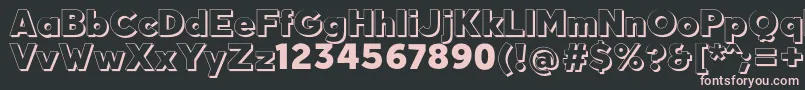 QuebabShadowFfp Font – Pink Fonts on Black Background