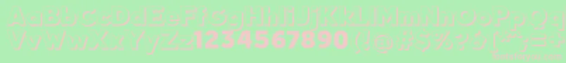 QuebabShadowFfp Font – Pink Fonts on Green Background