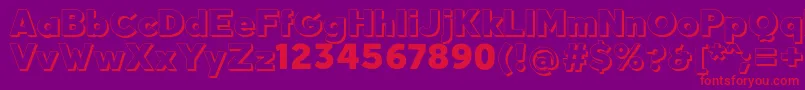 QuebabShadowFfp Font – Red Fonts on Purple Background