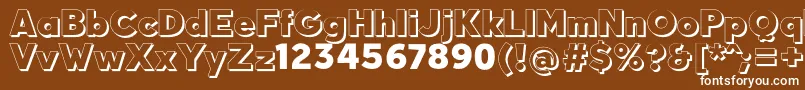 QuebabShadowFfp Font – White Fonts on Brown Background