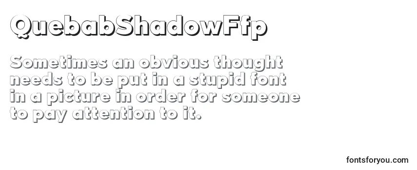 Шрифт QuebabShadowFfp (67456)