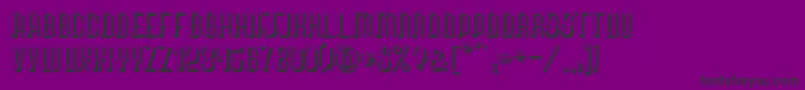 QuimbieShaddow Font – Black Fonts on Purple Background