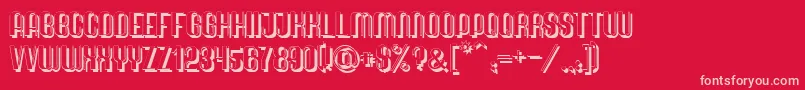 Шрифт QuimbieShaddow – розовые шрифты на красном фоне