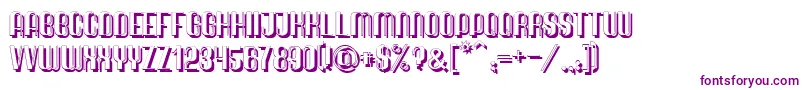 QuimbieShaddow-fontti – violetit fontit valkoisella taustalla