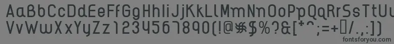 AikelsoR Font – Black Fonts on Gray Background