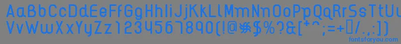 AikelsoR Font – Blue Fonts on Gray Background