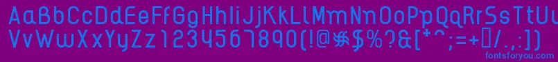 AikelsoR Font – Blue Fonts on Purple Background