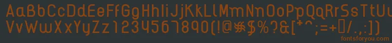 Шрифт AikelsoR – коричневые шрифты на чёрном фоне