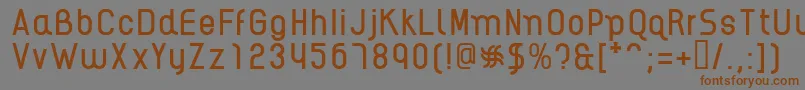AikelsoR Font – Brown Fonts on Gray Background