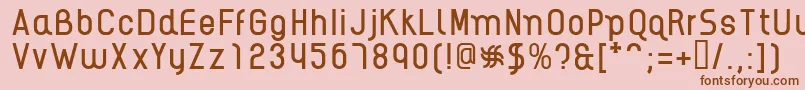 AikelsoR Font – Brown Fonts on Pink Background